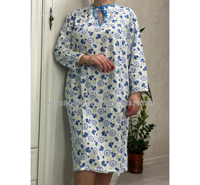 Жіноча ночнушка байкова 48