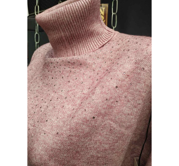 Кофта туніка трикотажна з закотом L132-5