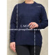 Кофта жіноча трикотажна синя 54
