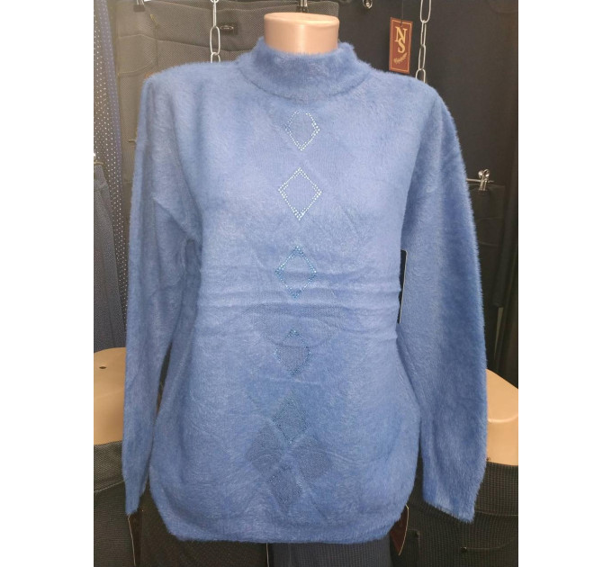 Водолазка гольф жіночий травка синій
